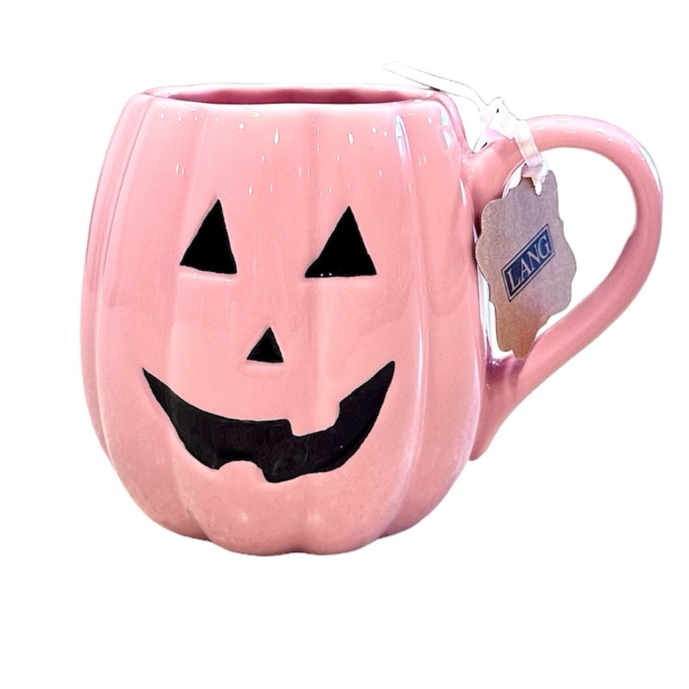 👻Pink pumpkin Halloween coffee mug